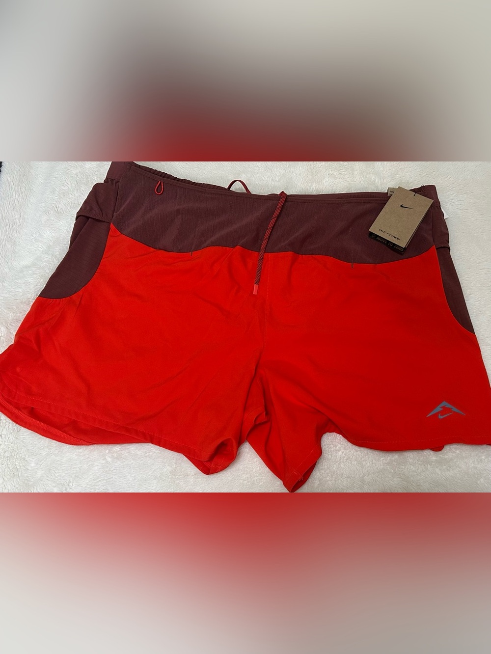 Nike Dri-Fit ADV Trail Second Sunrise 5" Running Shorts Mens SZ XL HJ3572-633
